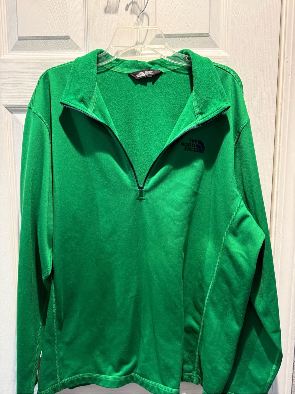 The North Face Men's Bright Green Half-Zip Fleece Pullover